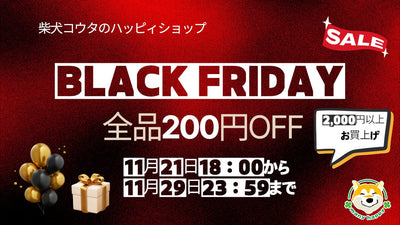 ブラックフライデー特別価格！ 200円OFFでお得にGET